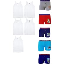 Tutku Erkek  ocuk 5'li Atlet-Boxer Tak m, Beyaz