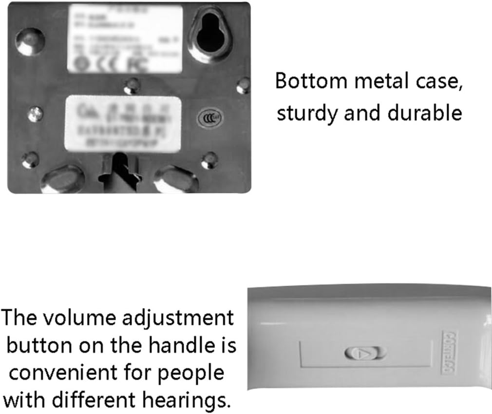 Wall Hanging Phone Antique Phone/Classic Retro Bathroom Phone/Metal Ringtone Phone Classic WD (Red b) (Red b)