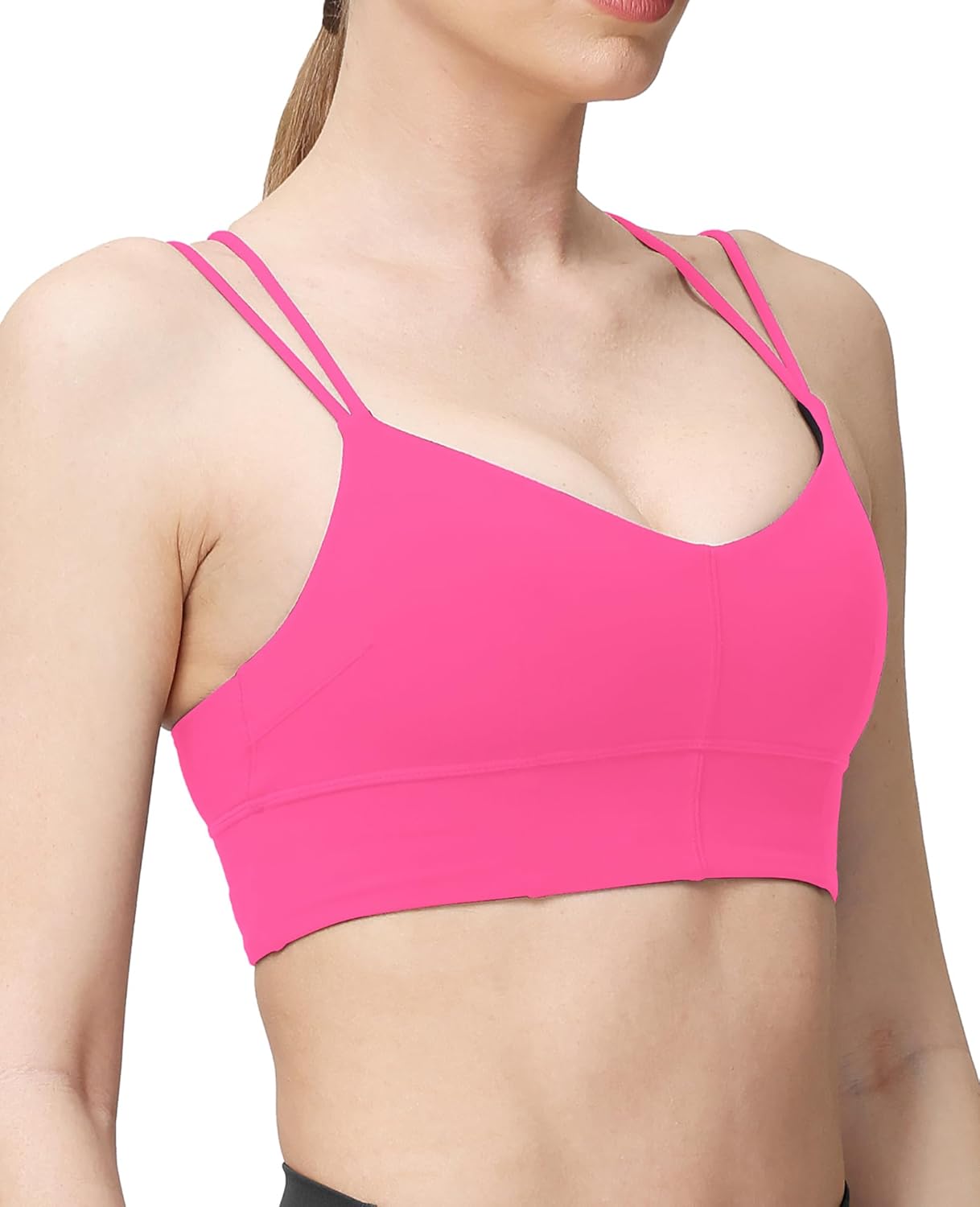 MotoRun Bralettes for Women, Strappy Sports Bra Push up Bralette Sexy Bras Rave Top - Image 3