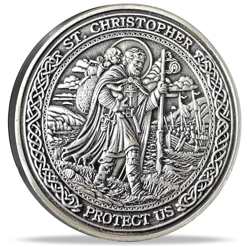 Strugglejewelry Saint Christopher Guardian Medallion: Divine Protector for Safe Travels