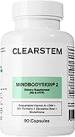 Vista 1 de CLEARSTEM - MINDBODYSKIN Suplemento hormonal para el acné (sin 5-HTP) - Suplemento DIM natural - Vitaminas para el cuidado de la piel - Equilibrio