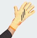 adidas X Speedportal Pro Goalkeeper Gloves - Lightweight Design&comma; Snug Fit&comma; Sustainable Materials&comma; Anti-Slip Palm&comma; Multiple Colors and Sizes &lpar;Solar Gold&sol;Black&sol;Solar Orange&comma; 10&rpar;