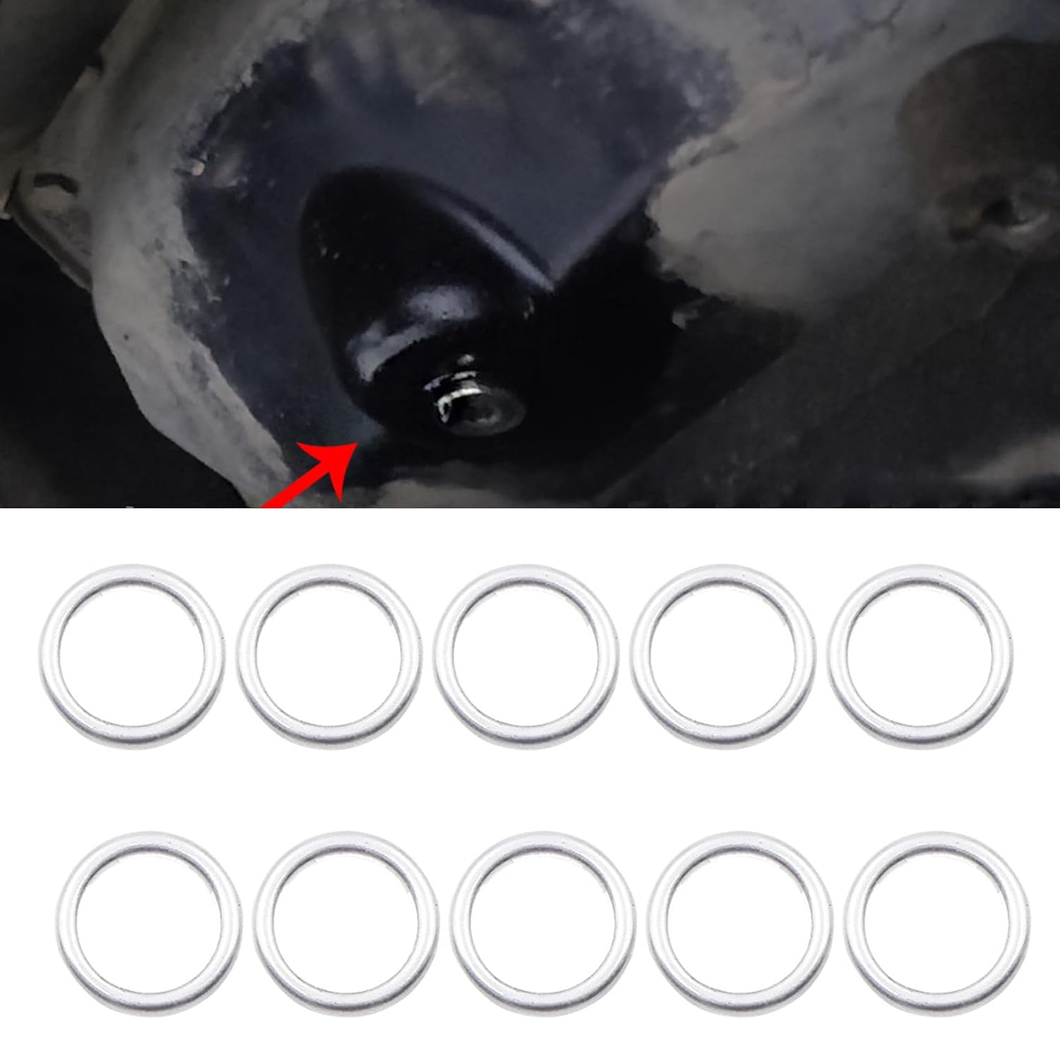 Vehicle Oil Drain Plug Gasket Drainage Bolts Pad Leakproof N0138157 for Enhancing Car Engine Leakproof