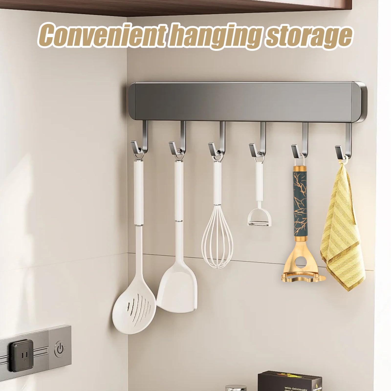 Gosknor Pelamais Professionale In Acciaio Inox - Rimuovi Chicchi In Modo Veloce E Facile, Utensile Da Cucina Pratico (Nero/Oro) - 5