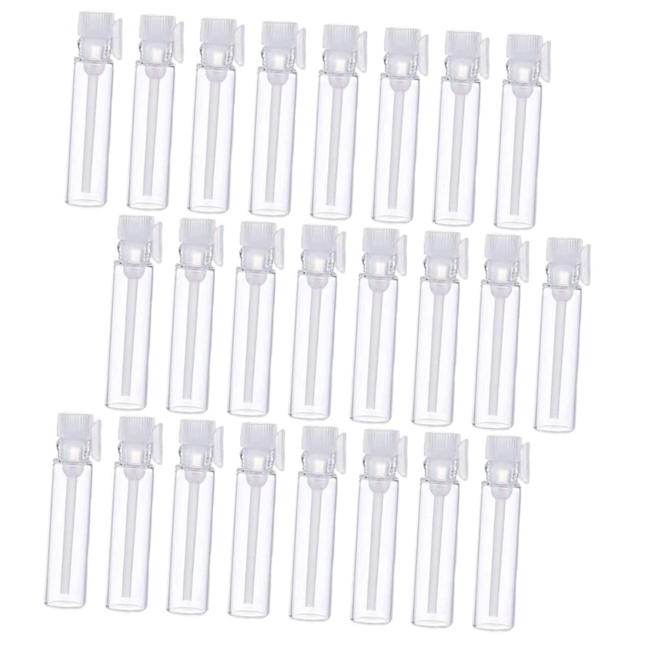 BESTYASH 5 Set Boccette Vuote Vetro Per Profumi E Essenziali Riutilizzabili Trasportabili E Antiscivolo Contenitori Viaggio Per Liquidi Cosmetici 100 Pezzi*5