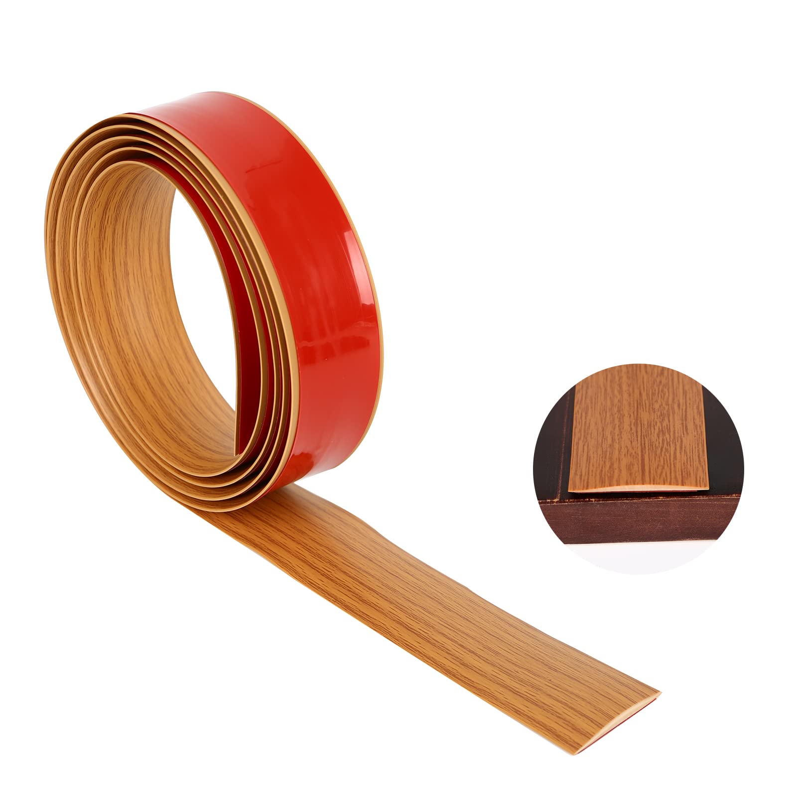 Bande De Transition Autocollante Pour Sol - PVC Souple 4cm - Pour Joint Plancher, Carrelage, Tapis - Longueurs 2 à 10m
