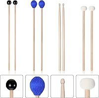 Vista 3 de Marimba - Juego de 2 mazos y mazos de timbales con funda, teclado de cabeza de hilo duro, mazo de marimba, paquete educativo intermedio