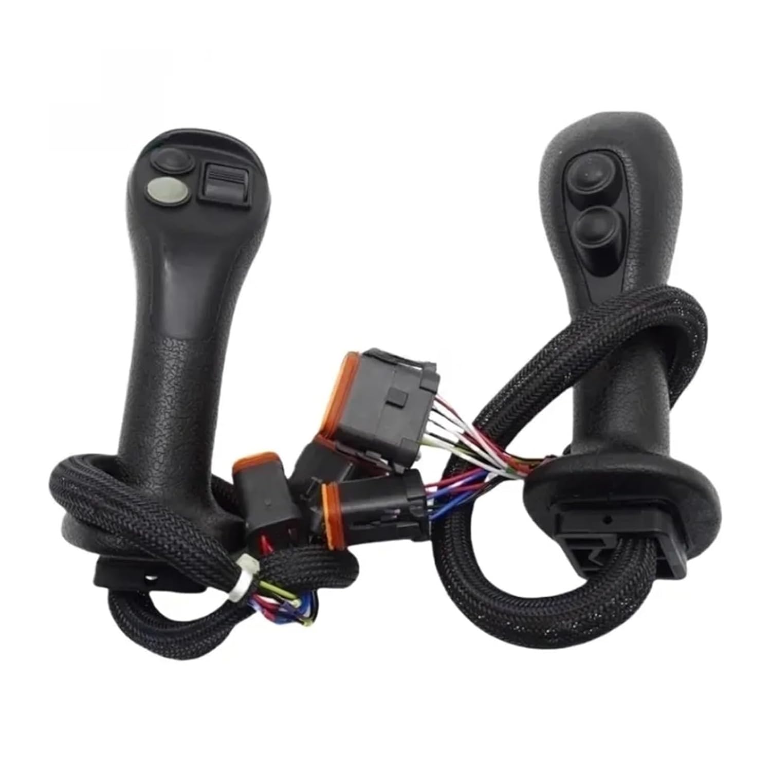 NPJKSFYSV Excavator Control Lever, Compatible With E320GC E323GC E324GC E345GC E320 E323 E336, Heavy Duty Excavator Joystick Control Handle Kit, OE 512-1247 512-1248