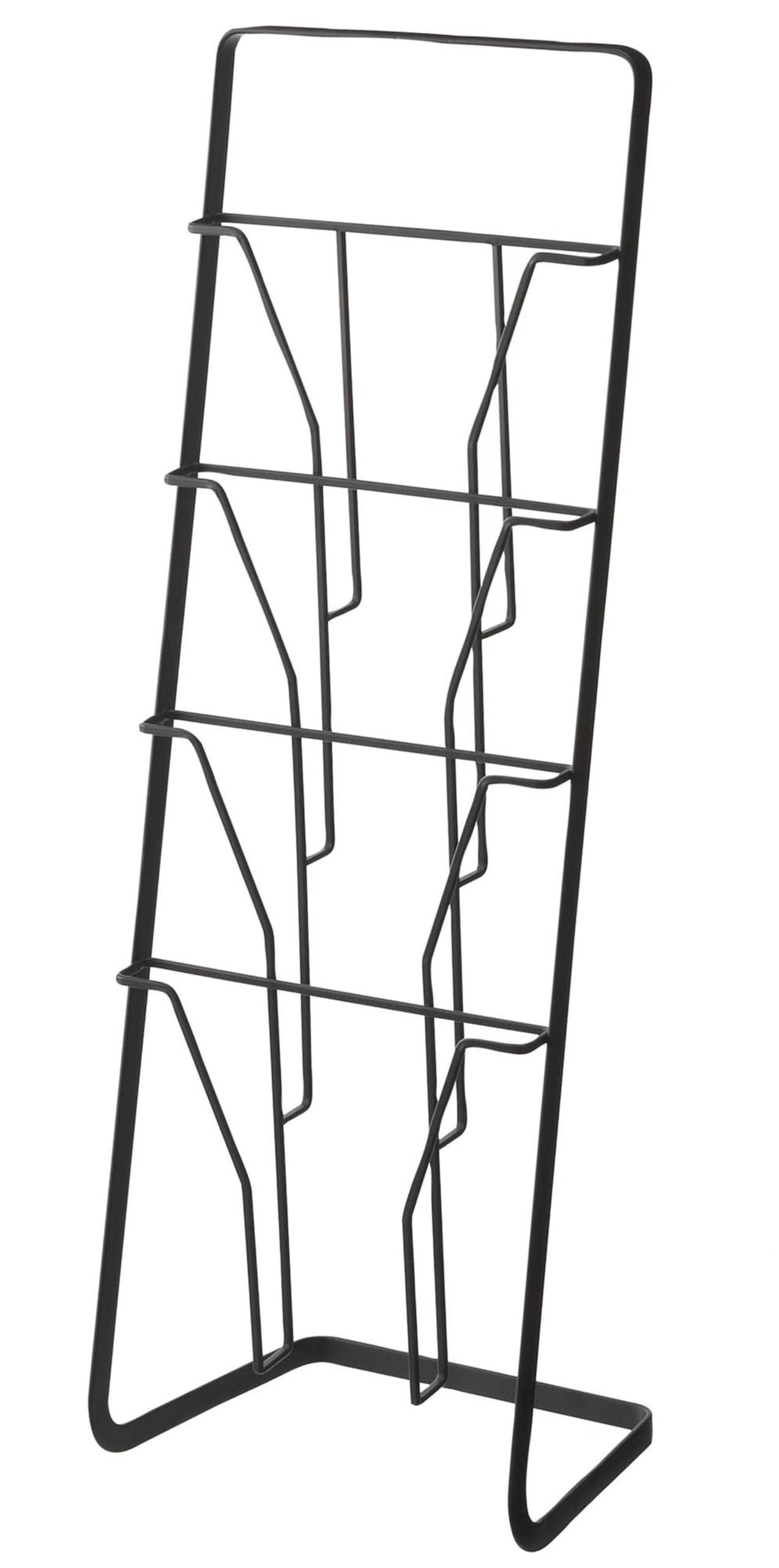 Yamazaki TOWER MAGAZINE RACK 4POCKET BK