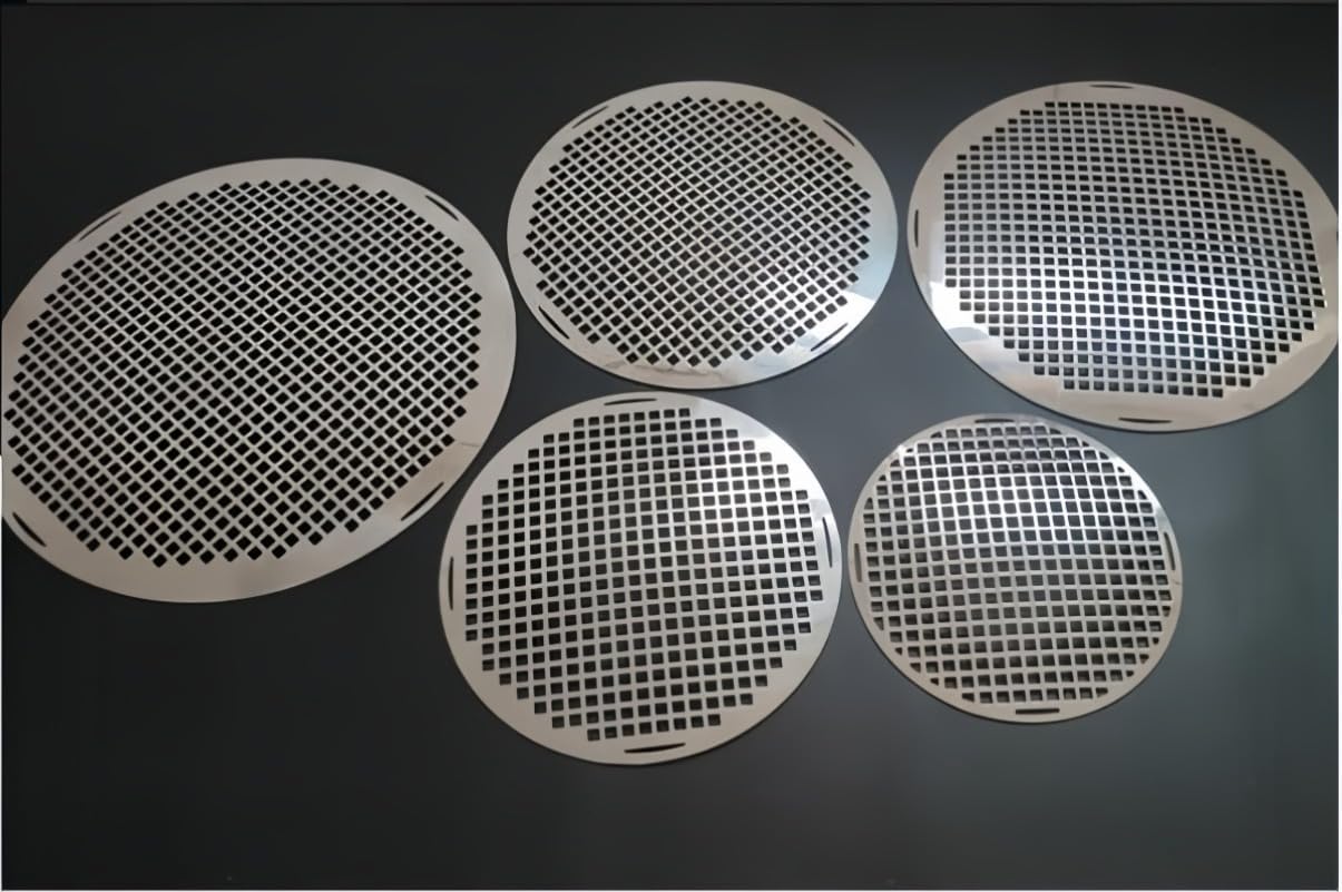 バーベキューネット 丸網 ステンレス鋼製 厚さ2.5mm 四角穴(10mm) 焼き鳥/焼肉用 炭焼き/焚き火台対応 キャンプ/アウト