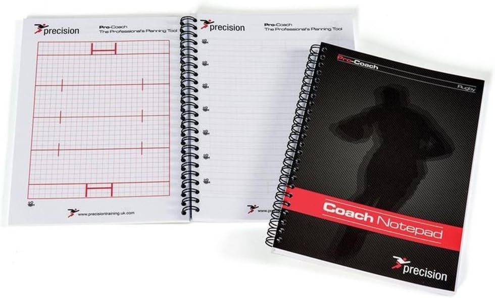 Precision Training A5 Rugby Union Pro-Coach Notepad