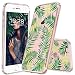 MOSNOVO iPhone 6S Case/iPhone 6 Case, Fashion Tropical Palm Leaves Clear Design Printed Transparent Plastic Hard Back Phone Case with Soft TPU Bumper Protective Case Cover for iPhone 6/iPhone 6S