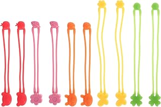シリコン伸縮性結束バンド 10個セット 弁当箱固定用ゴムバンド 多用途食品 野菜束ねロープ ホームキッチン収納ツール