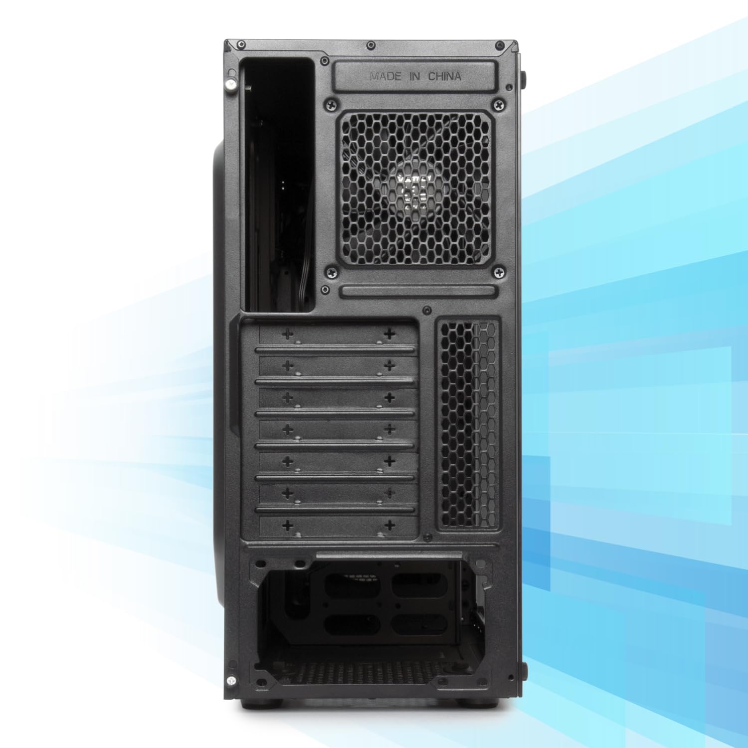 VulTech VCO-A2699 Case ATX senza Alimentatore, Computer Case compatto, Compatibile con MicroATX 1x USB 3.0, 2x USB 2.0, colore nero