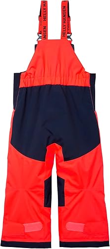 Miniatura 2 de Helly-Hansen Pantalones de esquí unisex para niños, con aislamiento, impermeables, resistentes al viento, transpirables, babero