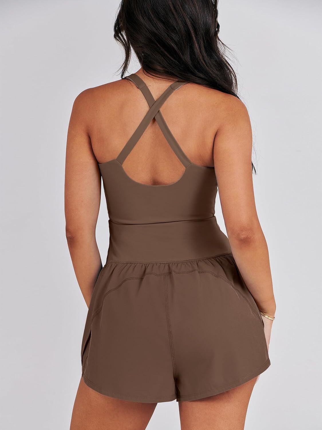 Caracilia Women's Workout Athletic Romper Summer Sets Short Jumpsuits Onesie Running Outfits Exercise Gym 2026 Trendy Clothes - Image 4