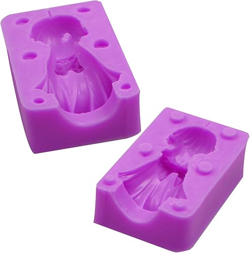 Miniatura 7 de Juego de moldes de silicona 3D para muñecas, moldes 3D de fondant de ángel para niños y niñas, para decoración de pasteles, decoración de cupcakes,