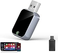 Enhanlife 2026 Wireless CarPlay Adapter for iPhone: 5s Auto-Connect, Zero Lag Bluetooth 5.3 & 5GHz Wi-Fi, Plug & Play USB A/C