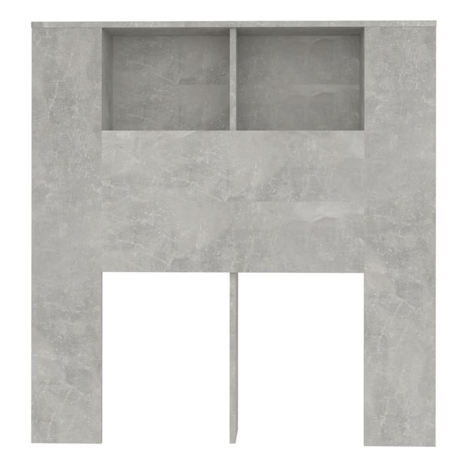 Mueble cabecero, Cabezal De Cama, Cabecera para Cama, Cabezales Dormitorios Modernos, Gris hormigón 100x18,5x104,5 cm