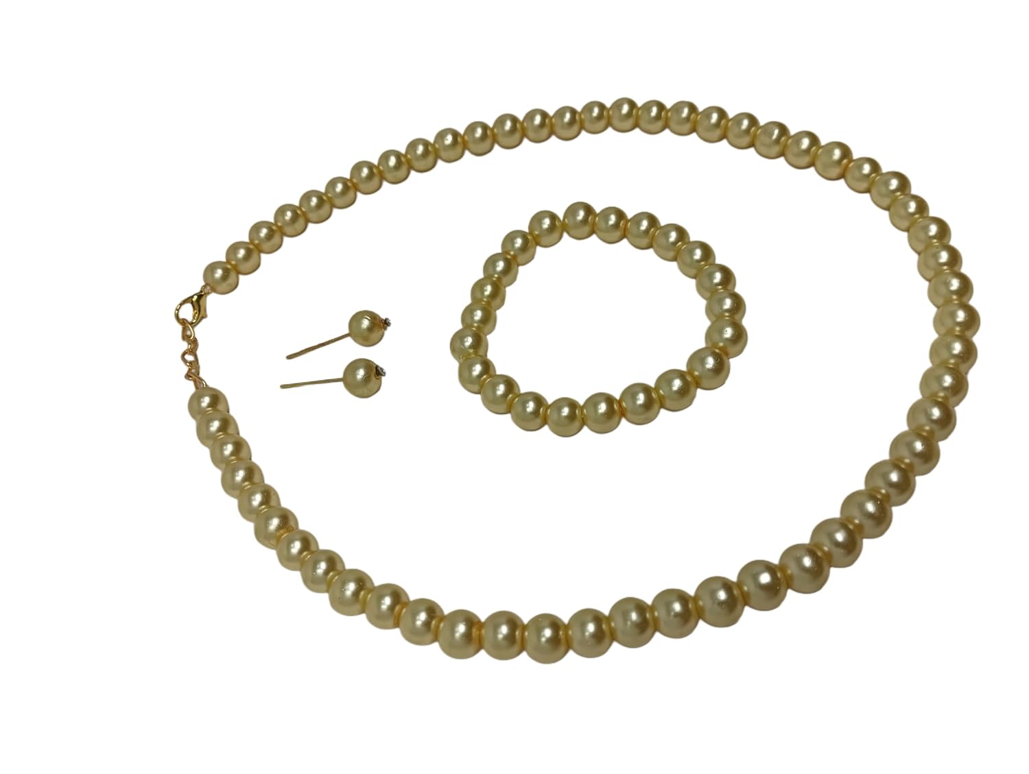 Pearl Jewellery Choker Wedding Necklace Set Girls And Women !! Pearl Set - Image 7