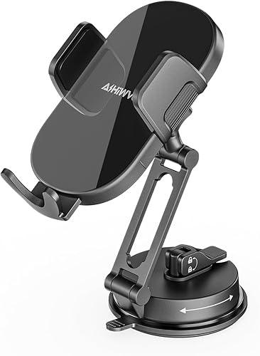 Soporte universal para teléfono para tu automóvil soporte de teléfono de metal, soporte de teléfono con ventosa de vacío ajustable de 360 para