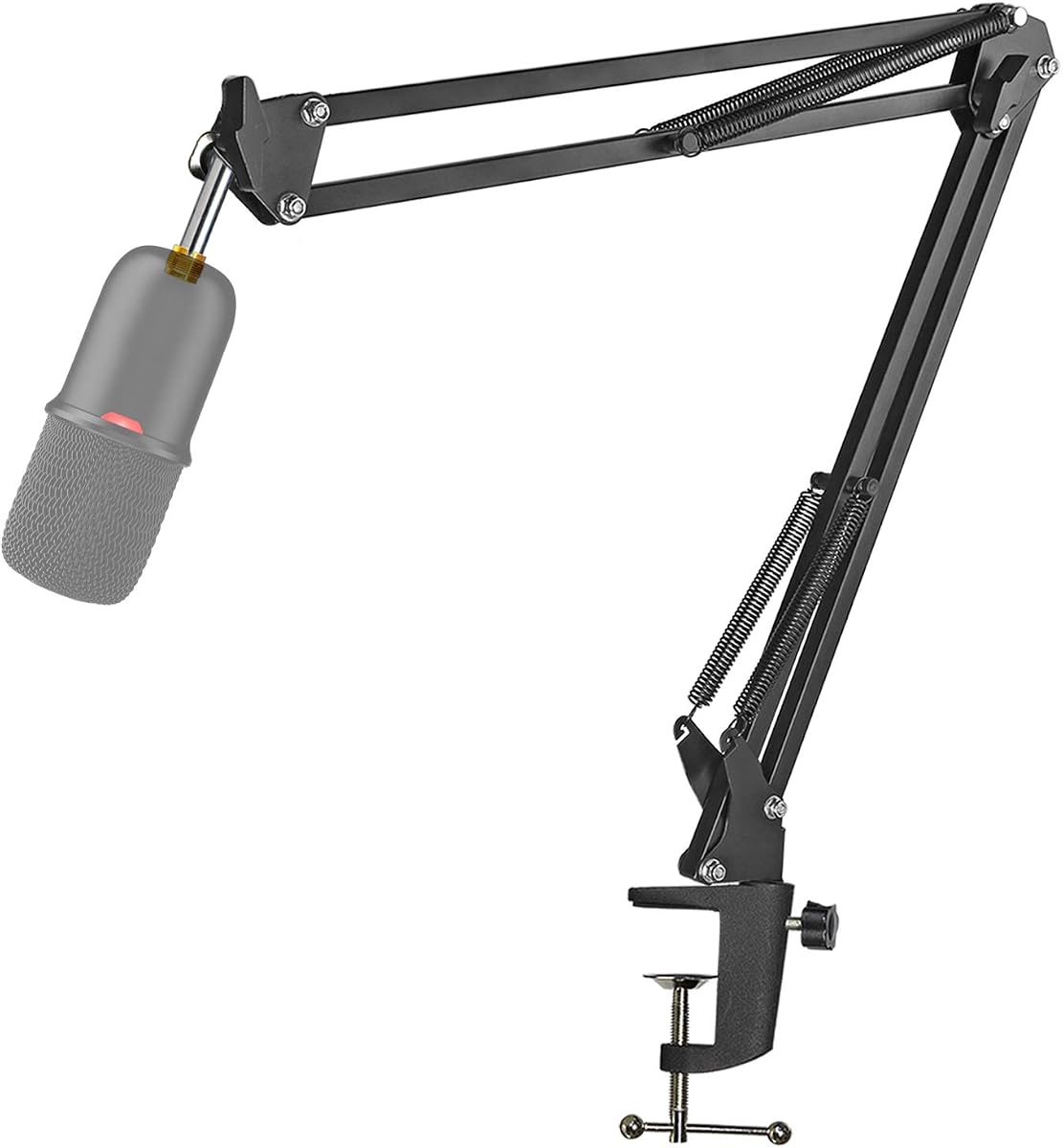 YOUSHARES - Soporte de brazo para brazo de brazo HyperX SoloCast 2 - Soporte de micrófono de tijera ajustable profesional compatible con micrófono HyperX SoloCast 2