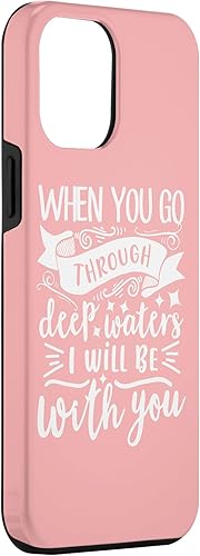 Miniatura 3 de Funda de regalo motivacional para iPhone 13 Pro Max con versículo bíblico Isaías 432
