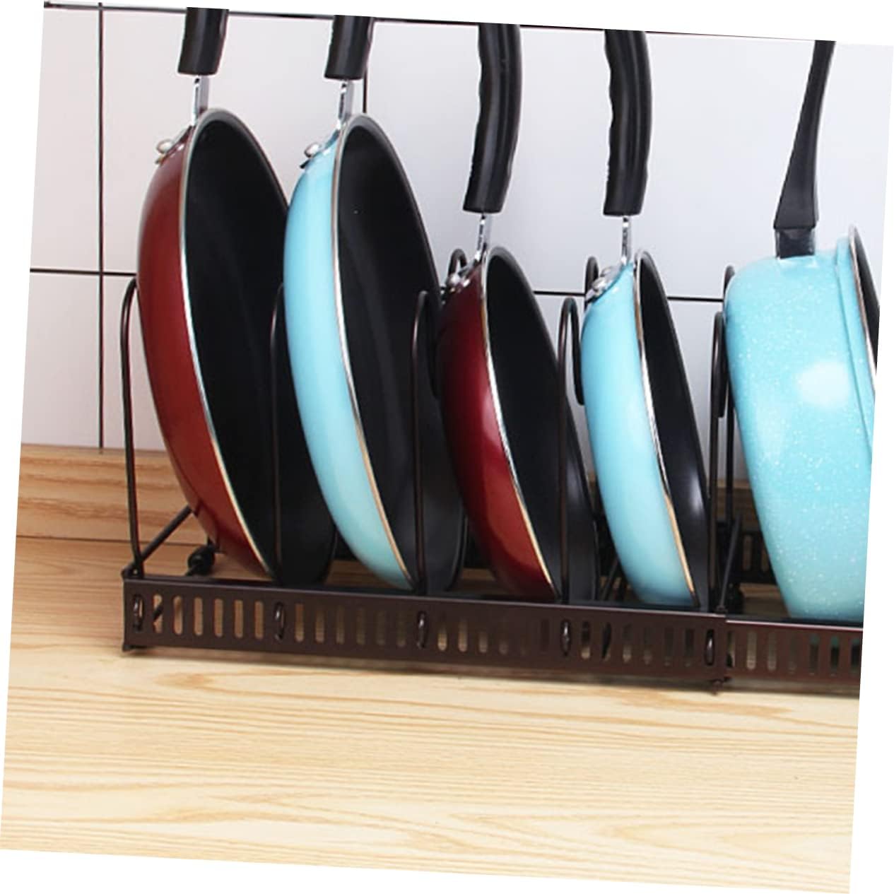 Expandable Pot Organizer Kitchen Pan Storage Rack Pantry Organizers and Storage