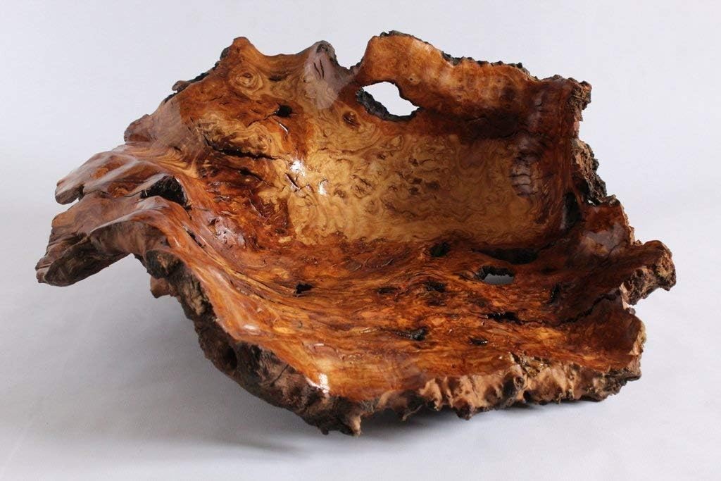 Extra Large CHRISTMAS BOWL, Hand Carved Centuries Old Olive Wood, Unique Gift for xmas, birthday, wedding, anniversary, house warming, decorative wooden bowl, for him, her, exclusive. FREE delivery.