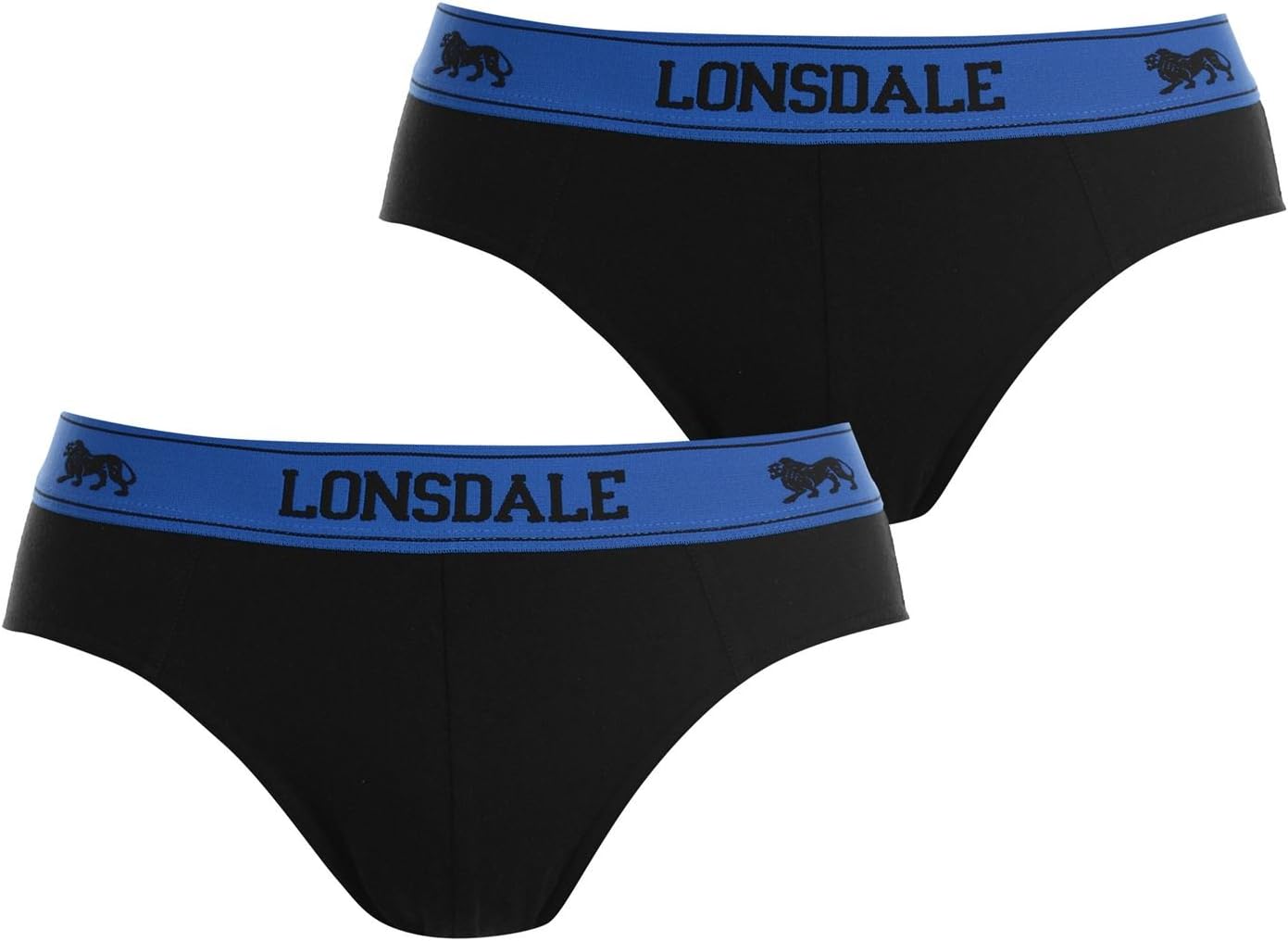 LonsdaleMens 2Pk Brief Underwear Briefs Elasticated Waist