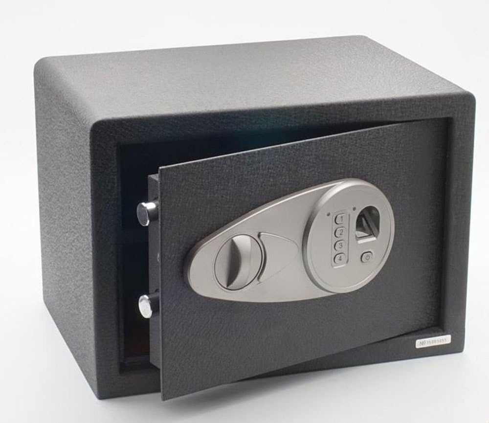 SolSafe Electronic Biometric Digital Safe Home Security Steel Office Front Loading 9.85"(h) x 13.75"(w)