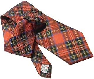 Cravatta tartan rosso uomo classico quadro scozzese