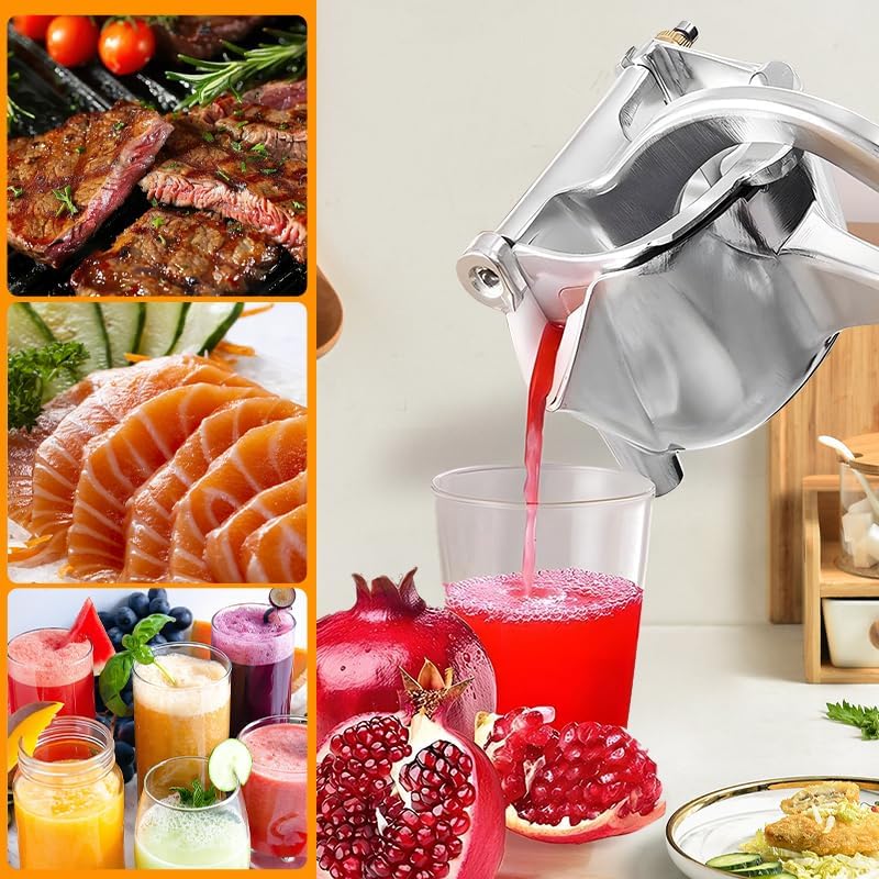 Miniatura 7 de Exprimidor manual, exprimidor manual para una extracción eficiente de jugo, prensa de cítricos de aleación de aluminio para limón, naranja, lima,