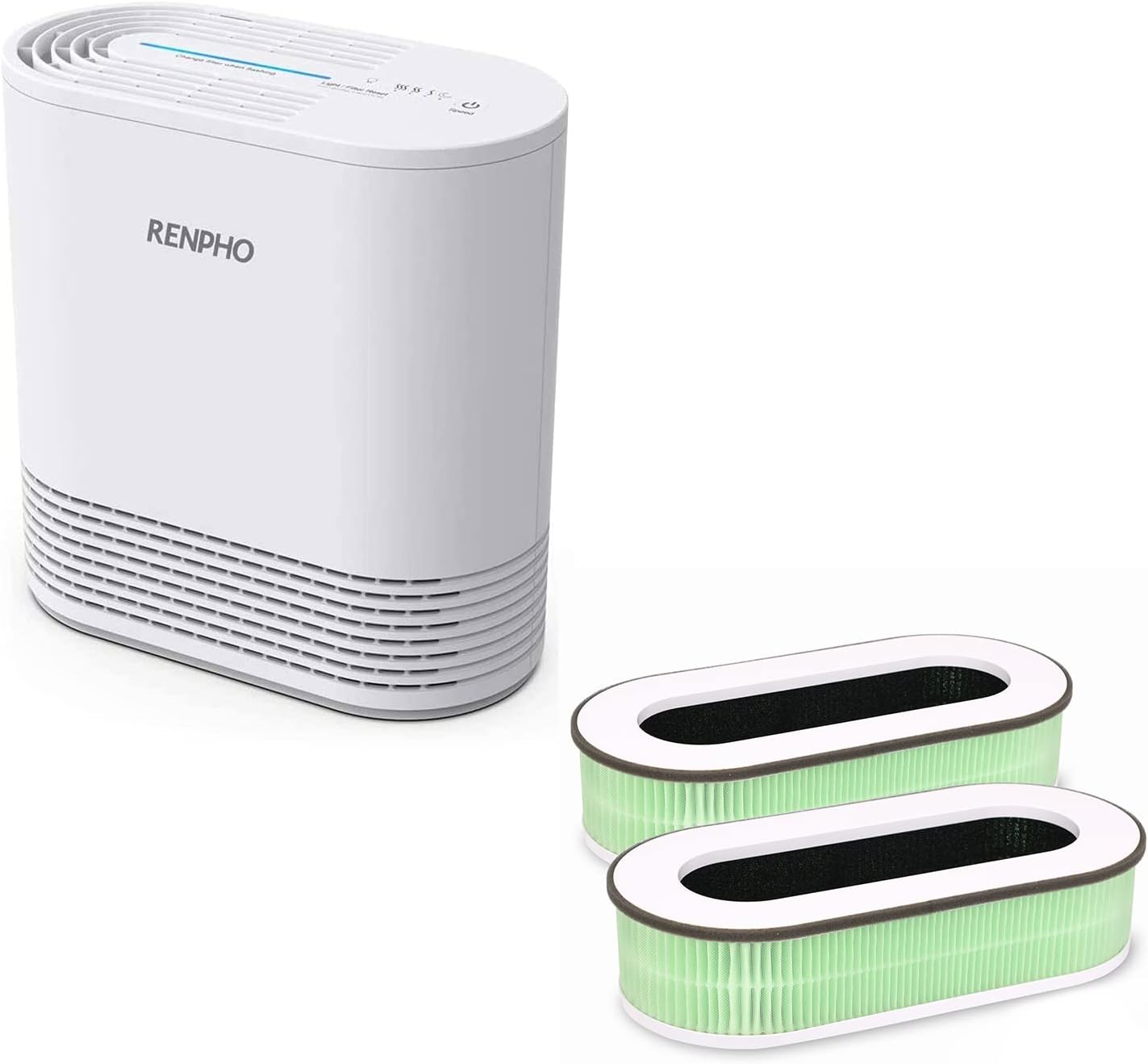 RENPHO Air Purifier for Home RPAP068W & 2 Pack HEPA