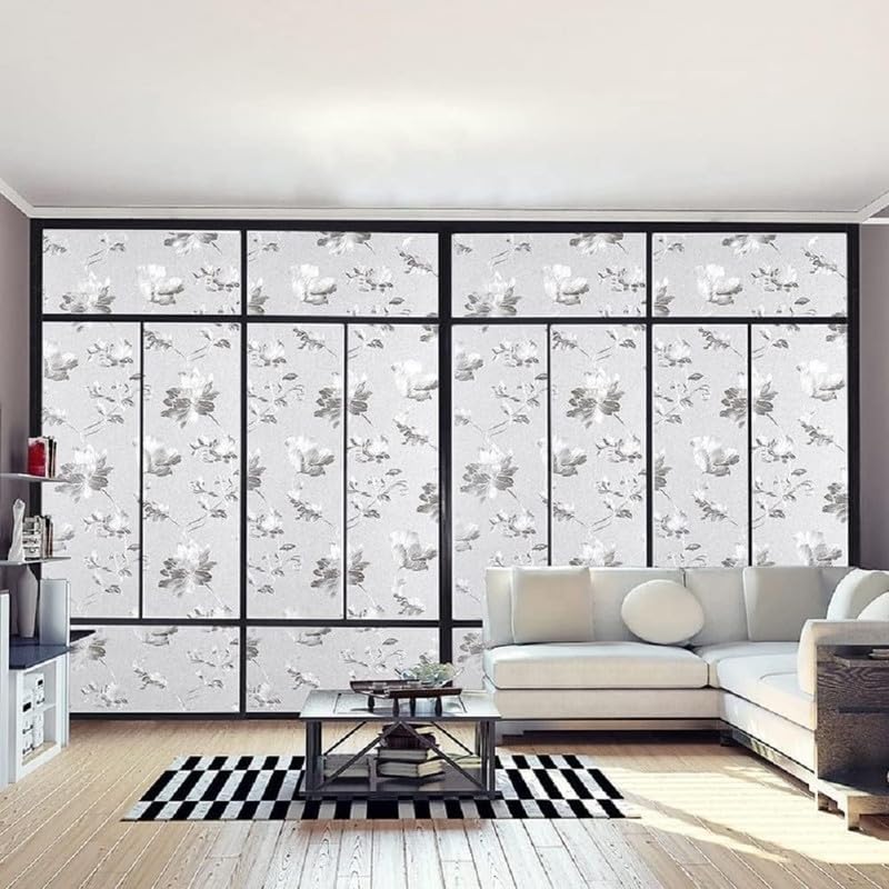 Image of Elora Pattern GlassFilm Window Film Window Sticker Glass stickerFor Privacy, Sun Control, Decor for Home, Office & Bathroom (24 Inch X 36 Inch)