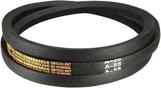 uxcell A55 Drive V-Belts 55" Inner Length 13mm Width 8mm Thick JIS Standard A-Section Rubber Drive Industrial Transmission Belt