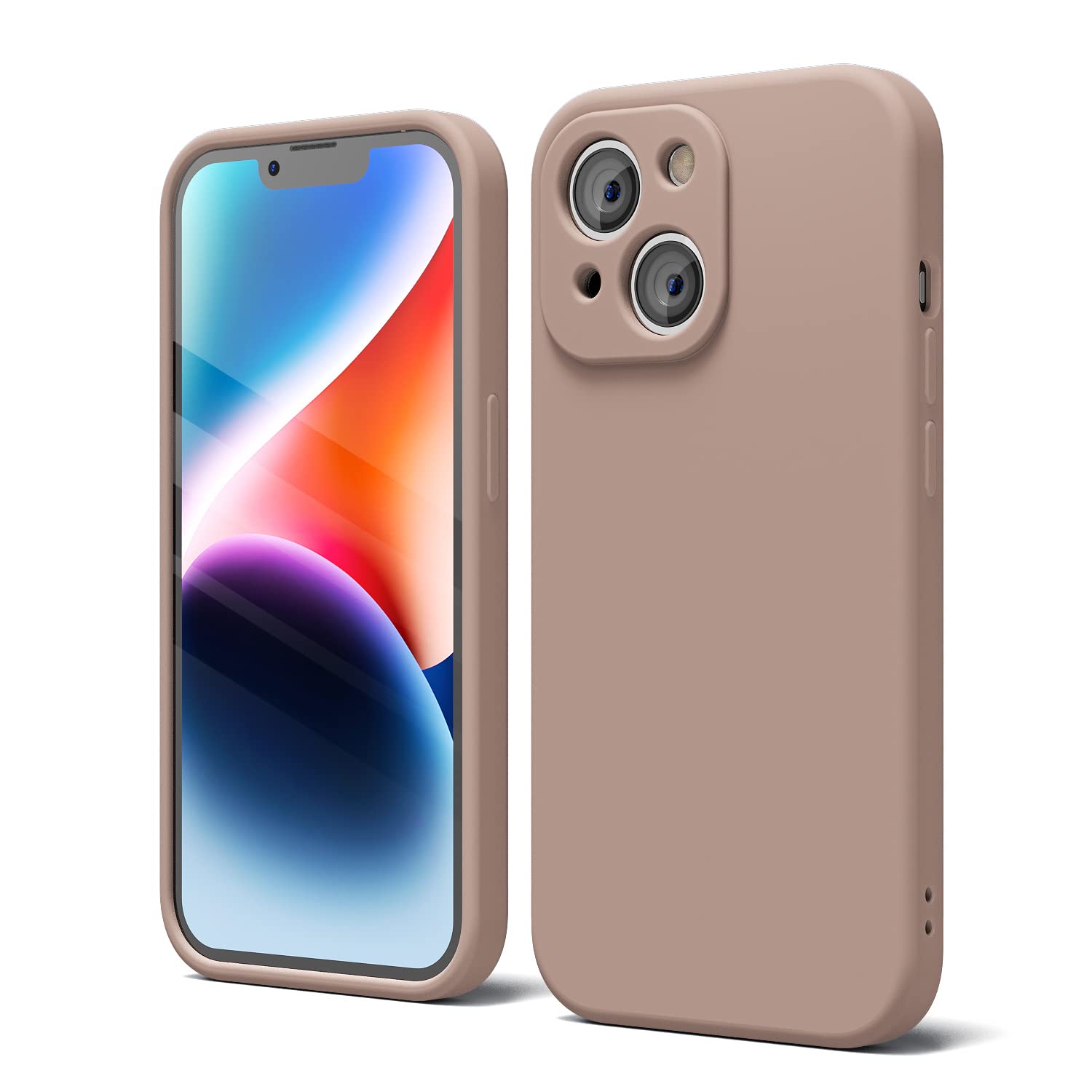 oakxco for iPhone 16 Pro Max Case Liquid Silicone, Soft Rubber Gel Elegant Aesthetic Basic Simple Cover, Cute Thin Slim TPU Matte Solid Color Plain Smooth Case for Women Girl, Light Pink — view 481