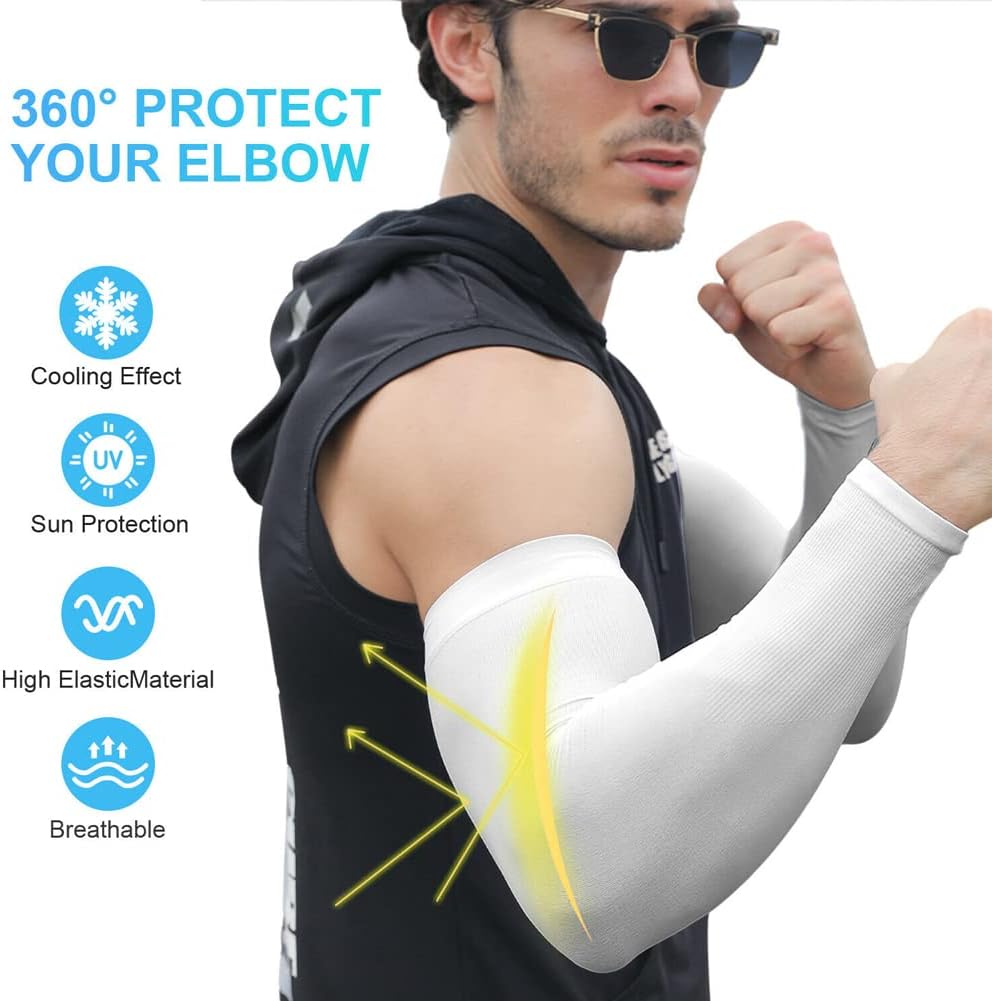Magik 5~10Pairs Compression Cooling UV Protection Sun Sleeves Long Arm Cover Warmer