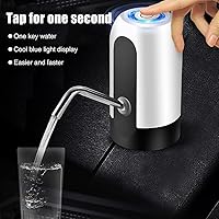 Vista 3 de SYCOOVEN Dispensador de agua eléctrico, dispensador automático de botellas de agua portátil, bomba de agua potable de carga USB para botella