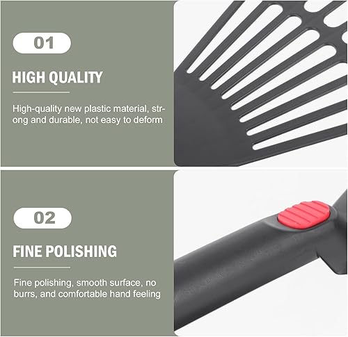 Miniatura 5 de Yardwe Rastrillo de hojas de jardín, rastrillo de plástico para hojas pequeñas, rastrillo de mango corto para hojas