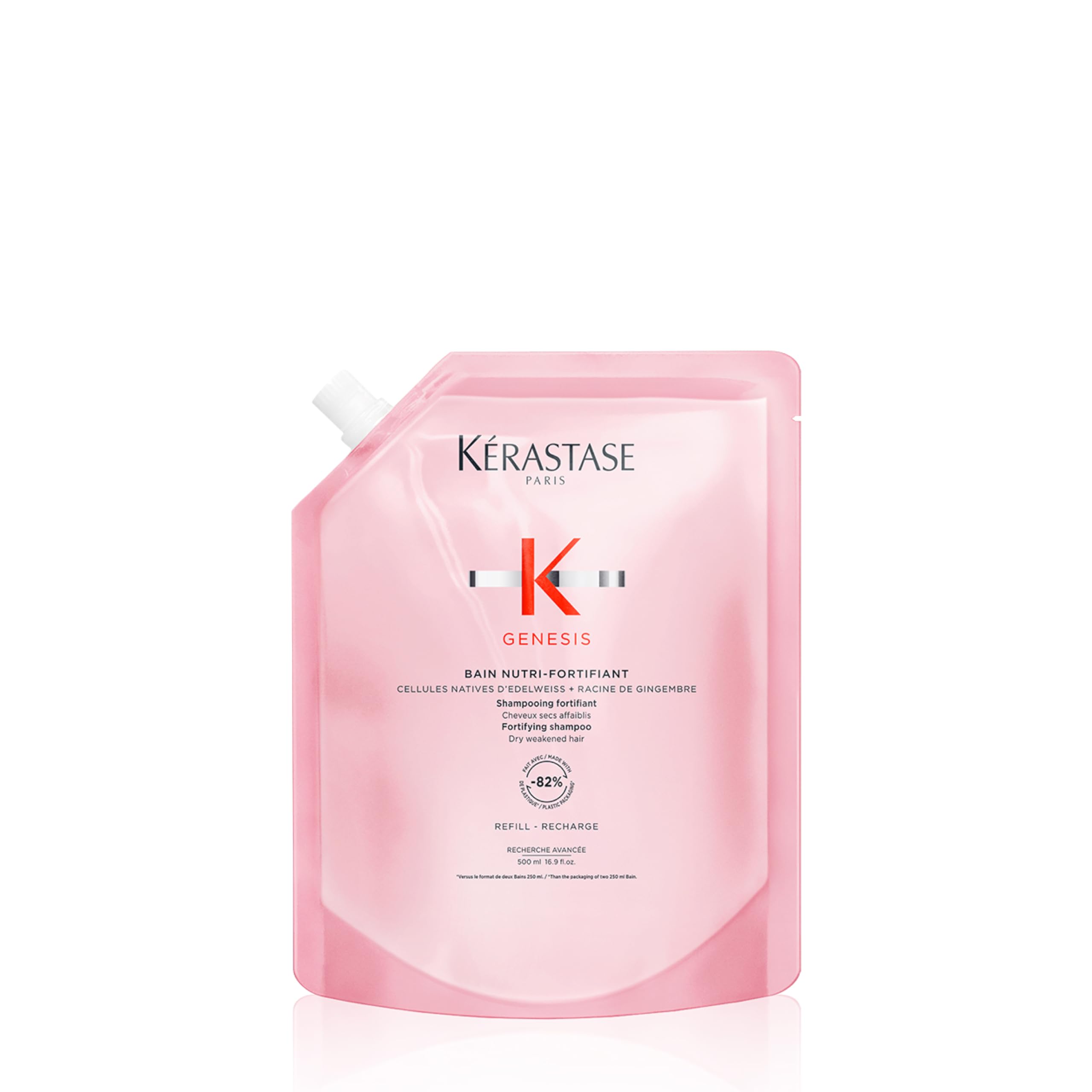 Kerastase Genesis Nutri-Fortifiant Shampoo Refill – Weak Hair, 16.9 Fl Oz