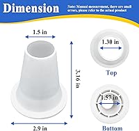 Vista 2 de GW9000 GW9015 Cone Reducer, Automatic Pool and Spa Cleaner Replacement Part, White