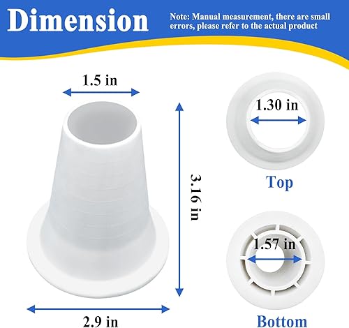Miniatura 2 de GW9000 GW9015 Reductor de cono, pieza de repuesto automática de limpiador de piscinas y spa, color blanco