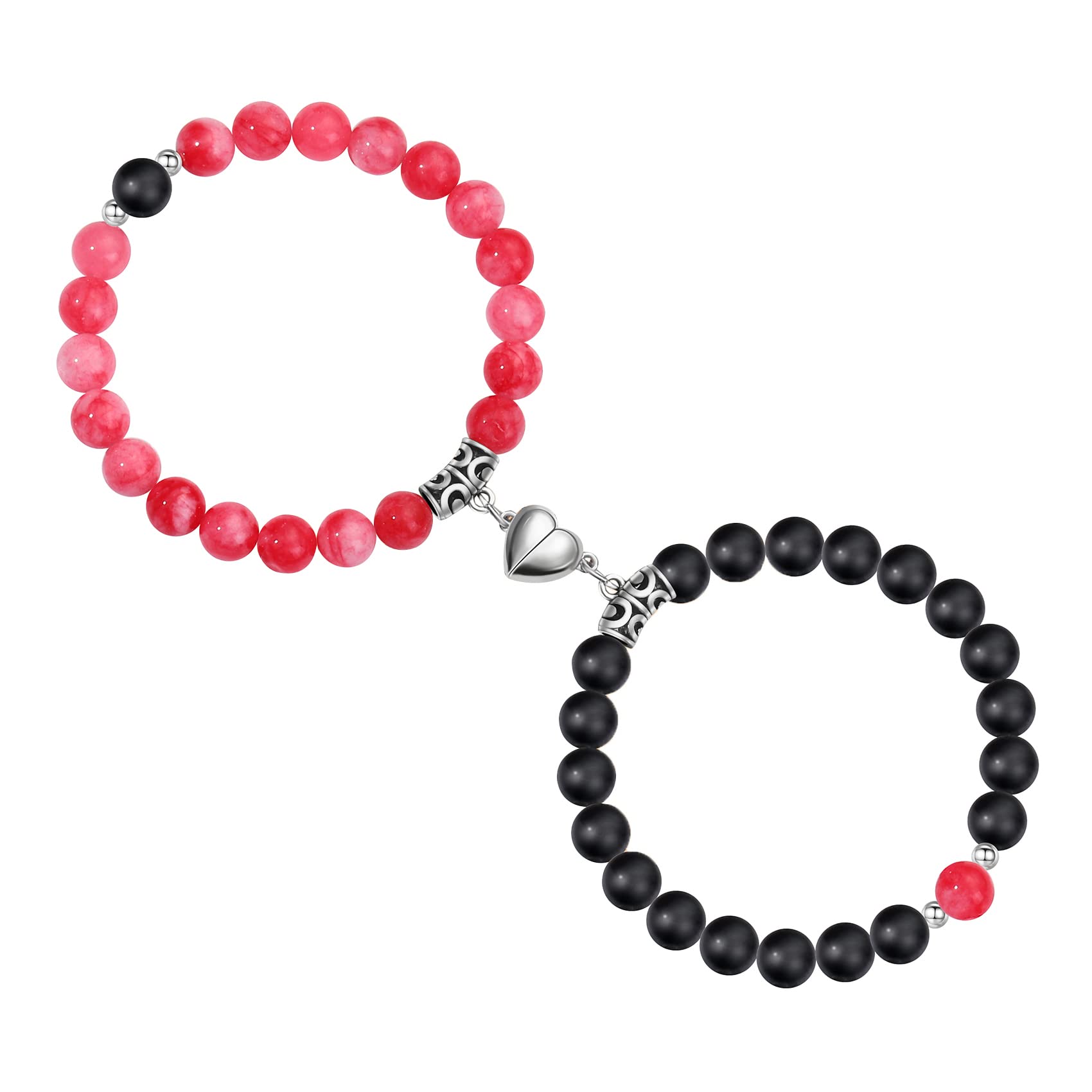 Magnetic Bracelets for Couples Love Bracelets Distance Natural Beaded Bracelet Valentines Day Gifts