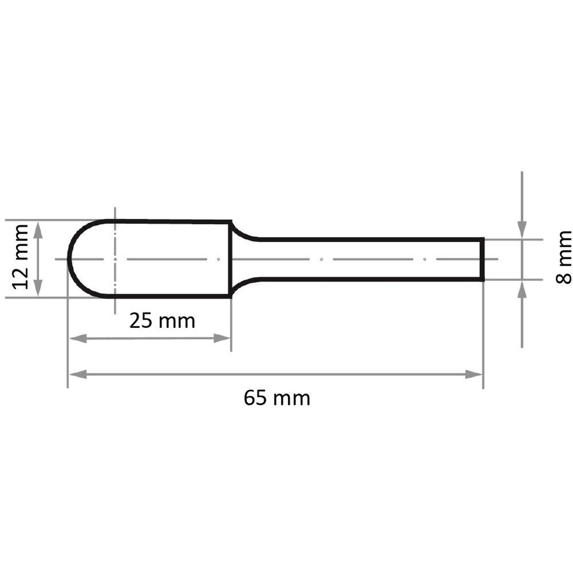 Lukas Fraise ronde en aluminium HFC 12 x 25 mm Tige 8 mm