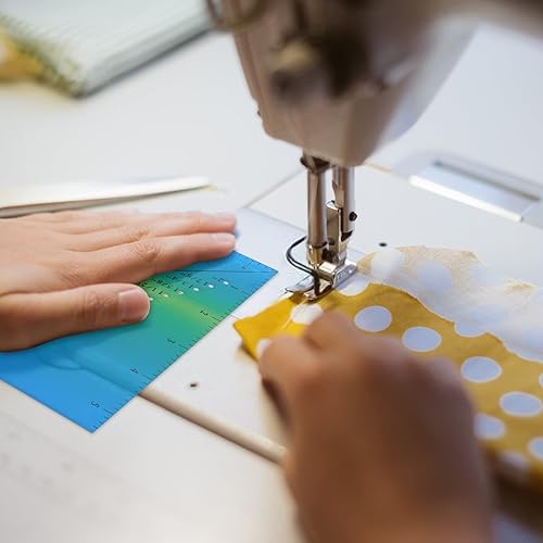Miniatura 5 de Magnetic Seam Guide for Sewing Machine, Seam Guide Ruler for 18 to 2 Straight Line Hems Includes 14 Pivot Point and 45 Degree Trim Line