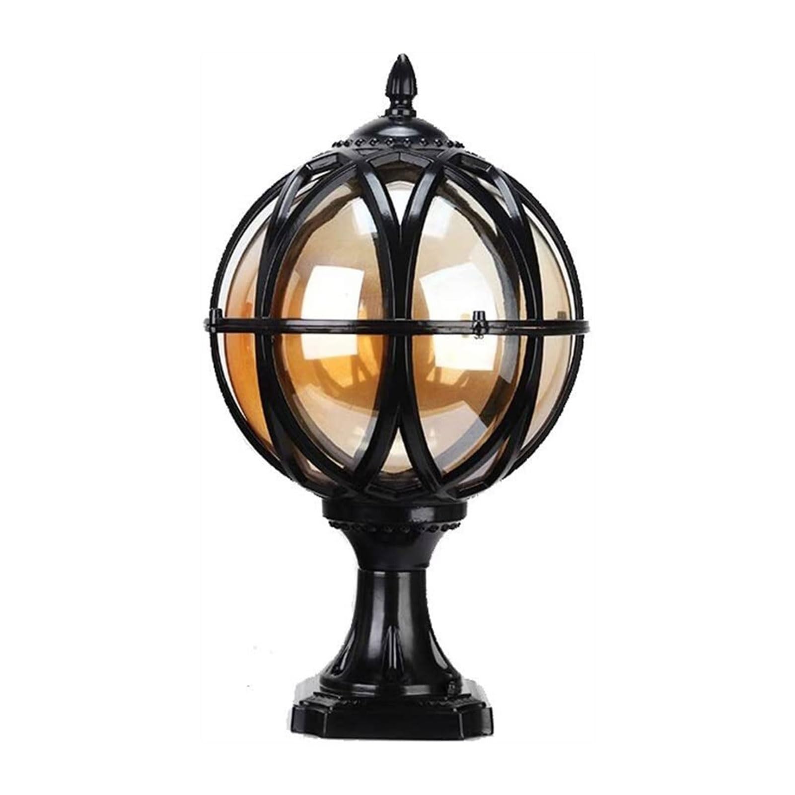 Lampe frontale traditionnelle en verre et aluminium pour une façade noble