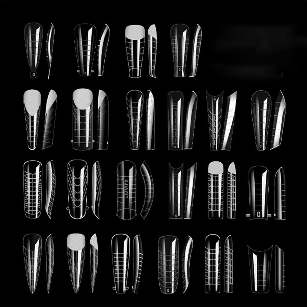 288 Pcs Nail Forms Nail Extension Molds Acrylic Nail Extension Tips