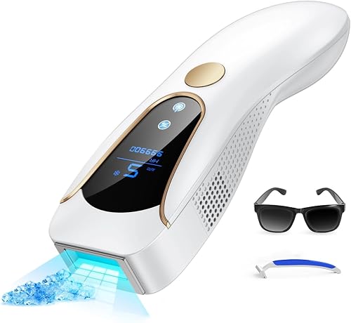 Épilateur Lumière Pulsée avec Fonction de Refroidissement…
