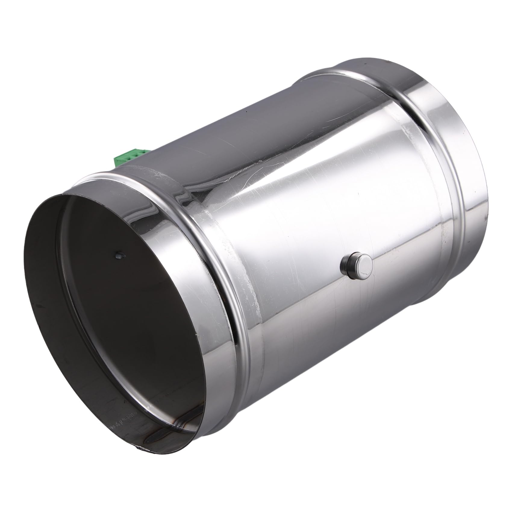 Válvula de Compuerta de Conducto de Aire Eléctrico de Acero Inoxidable de 125 mm, Compuerta de Aire Motorizada para Conductos de Aire HVAC, Accionamiento del Actuador de CA 220 V